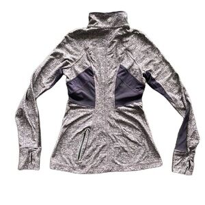 Sz4 Lululemon Full Tilt Half Zip Pullover in Purple Heathered Black Swan EUC